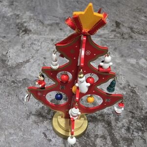 OBC Kunsthandwerk Mit Tradition Wood 8" Christmas Tree Slide Together Ornaments